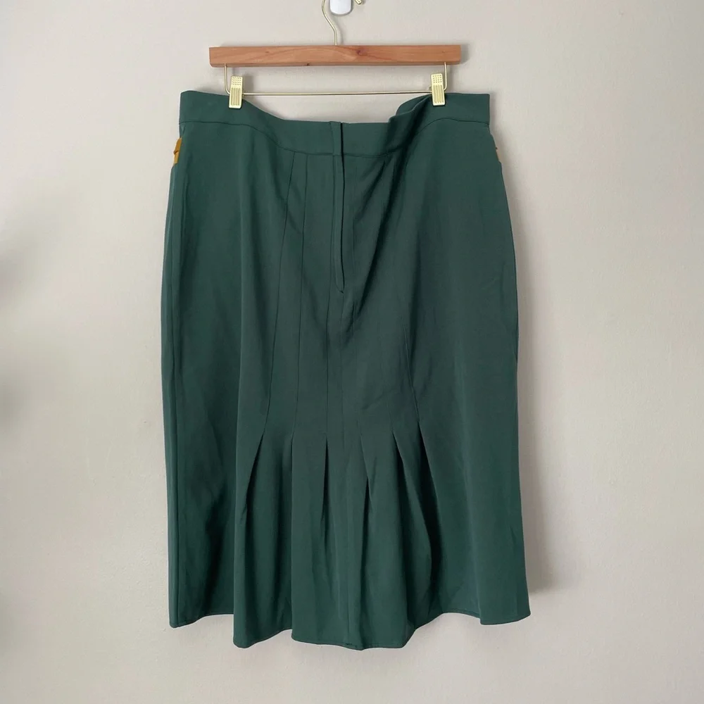 Miss Candyfloss 1950’s Style Forest Green Pin Up Pencil Skirt